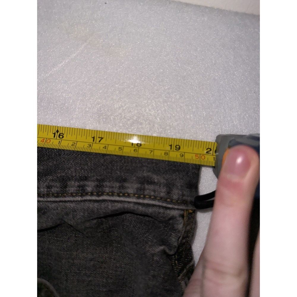 Vintage Ralph Lauren Polo Jeans Company Distressed Jeans‎ 38 Gray Grunge Cropped - Picture 3 of 9